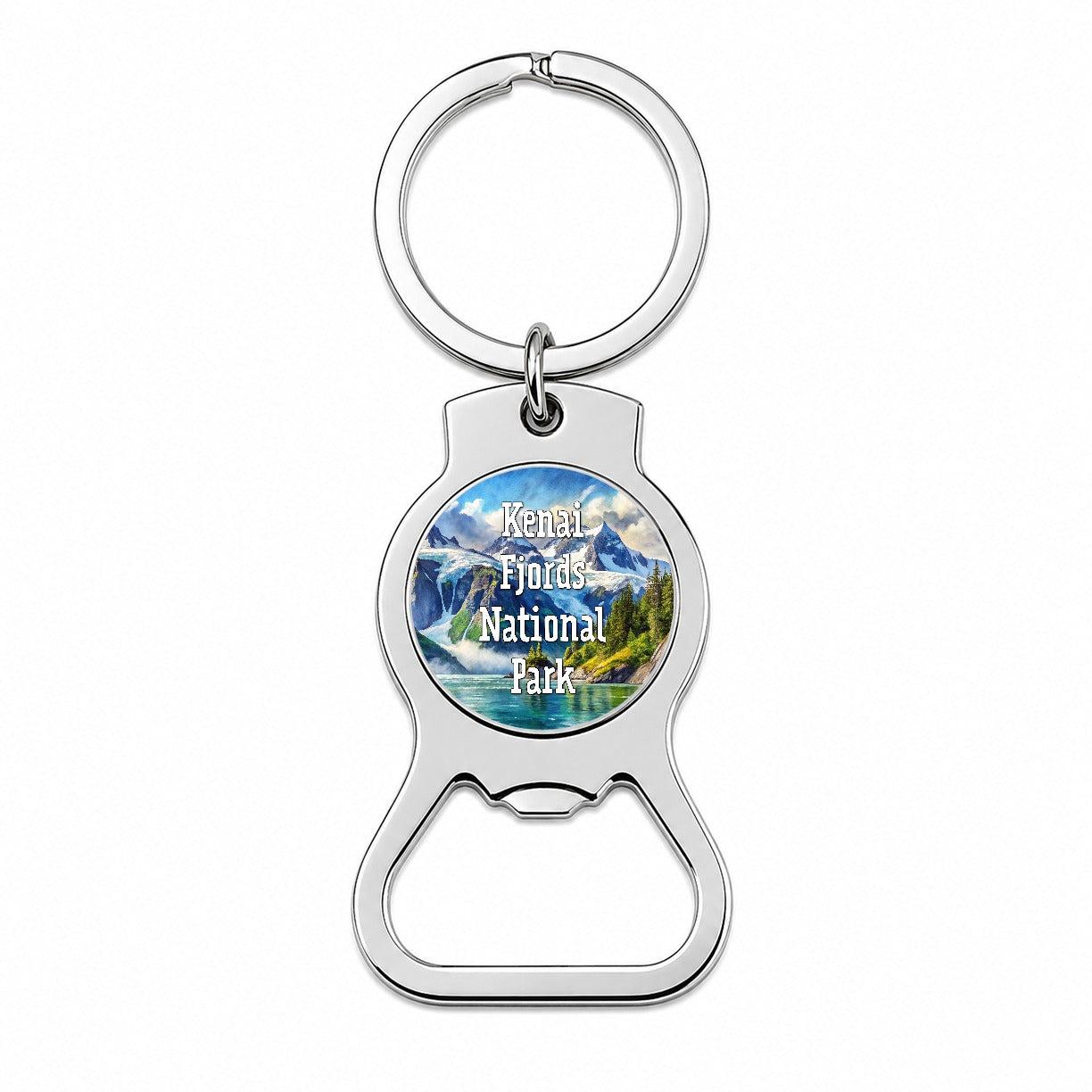 Kenai Fjords National Park Alaska Bottle Opener Keychain