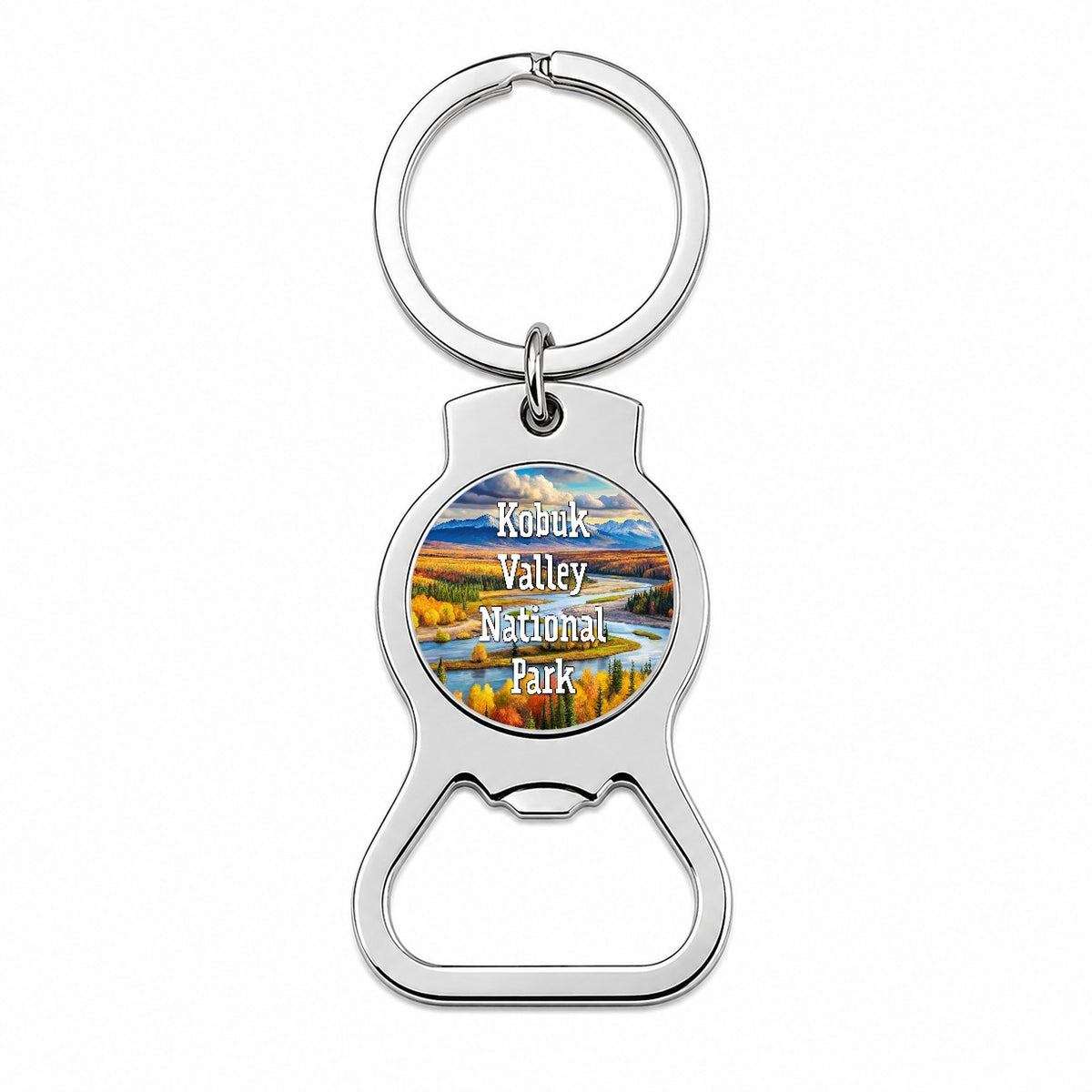 Kobuk Valley National Park Alaska Bottle Opener Keychain