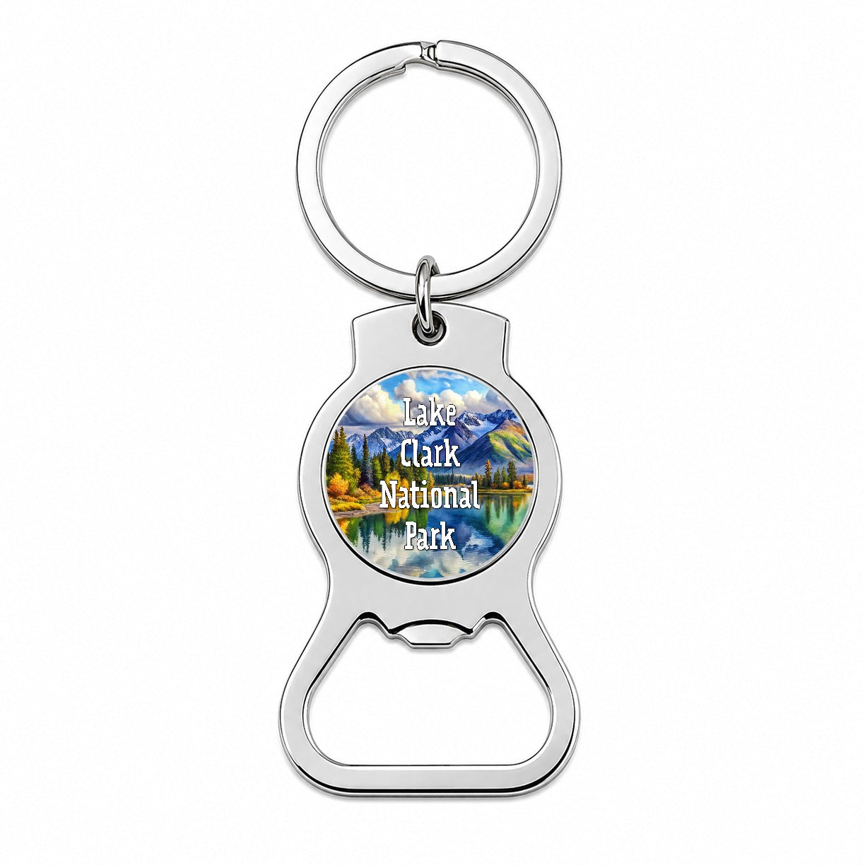 Lake Clark National Park Alaska Bottle Opener Keychain
