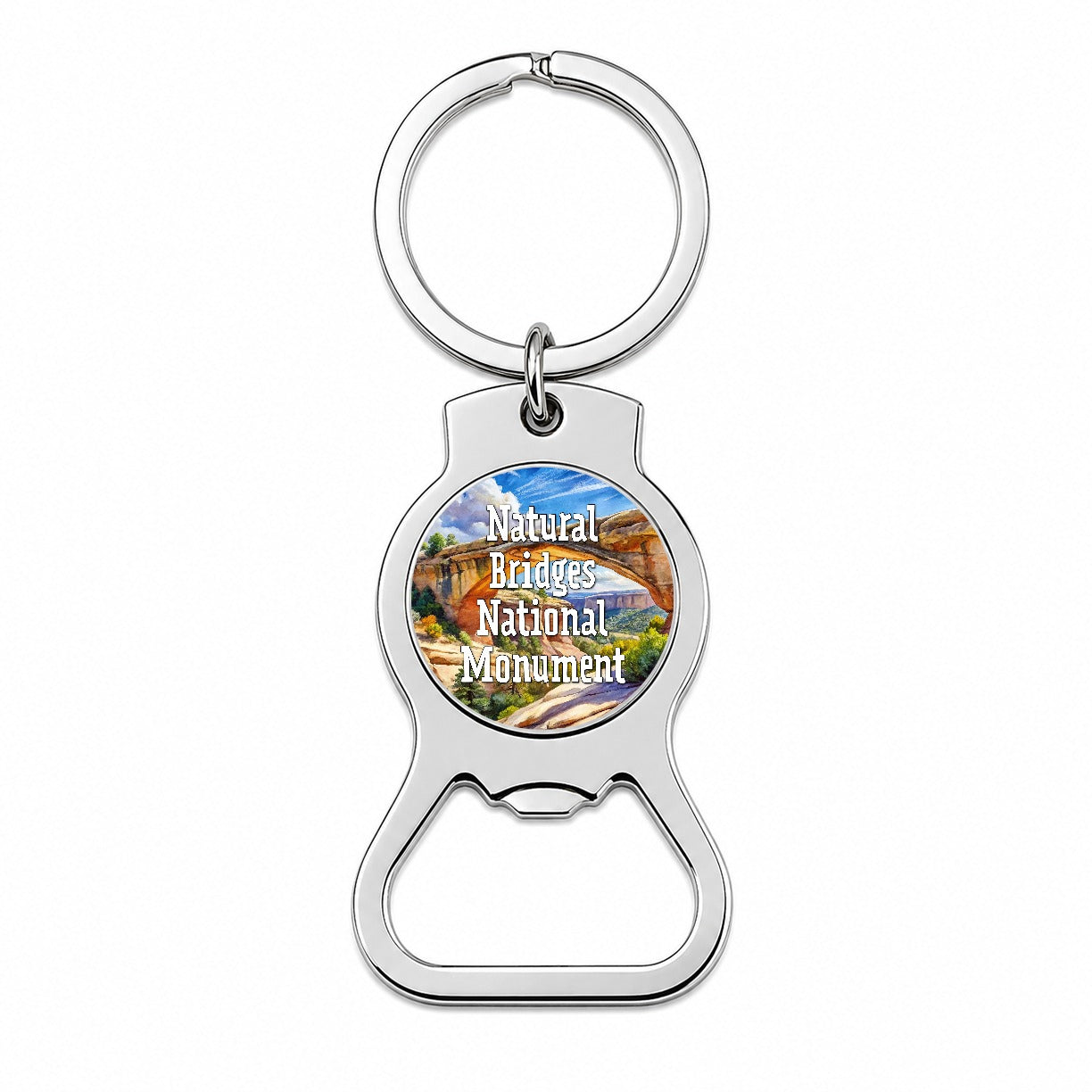 Natural Bridges National Monument Utah Bottle Opener Keychain