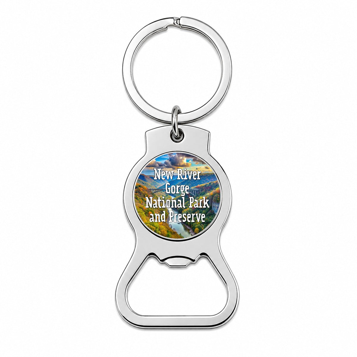 New River Gorge National Park and Preserve West Virginia Bottle Opener Keychain