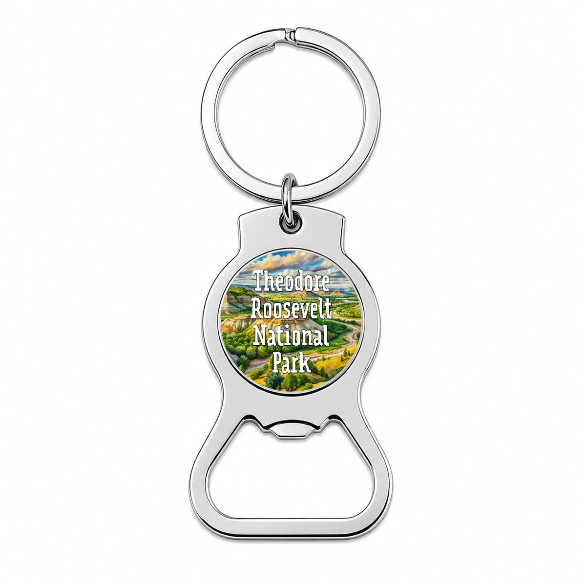 Theodore Roosevelt National Park North Dakota Bottle Opener Keychain