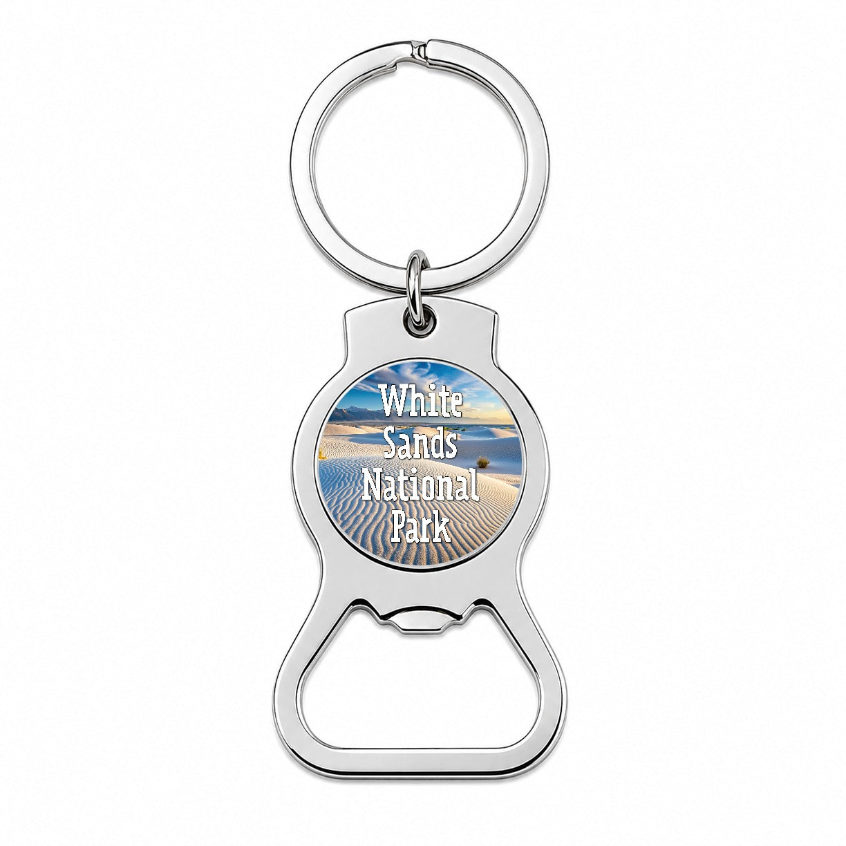 White Sands National Park New Mexico Bottle Opener Keychain