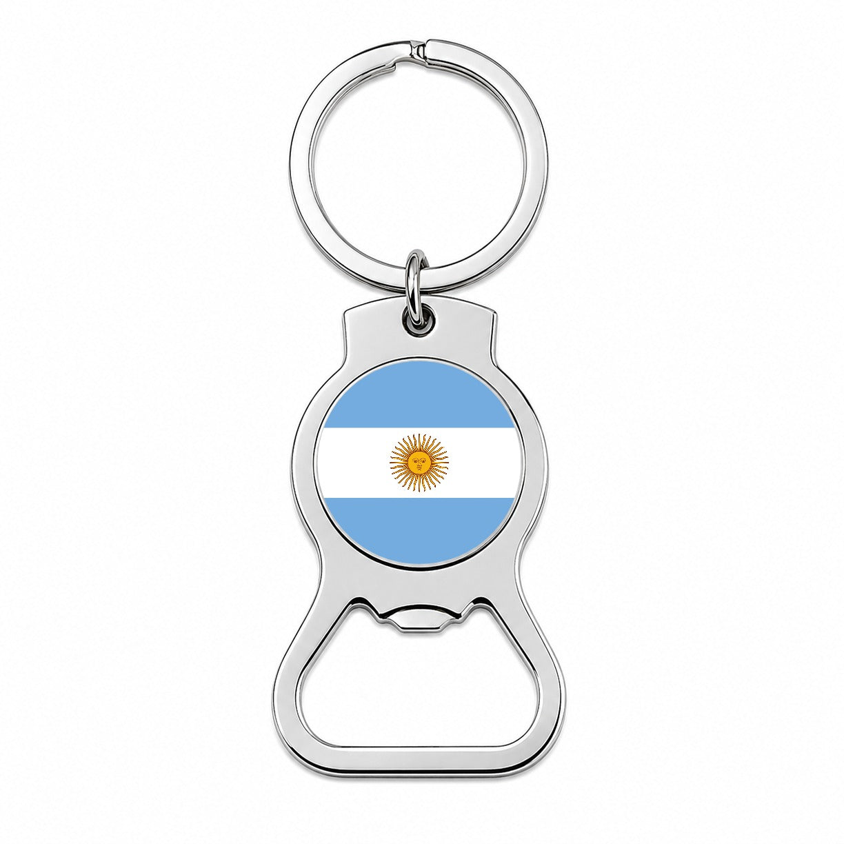 Argentina Country Flag Bottle Opener Keychain