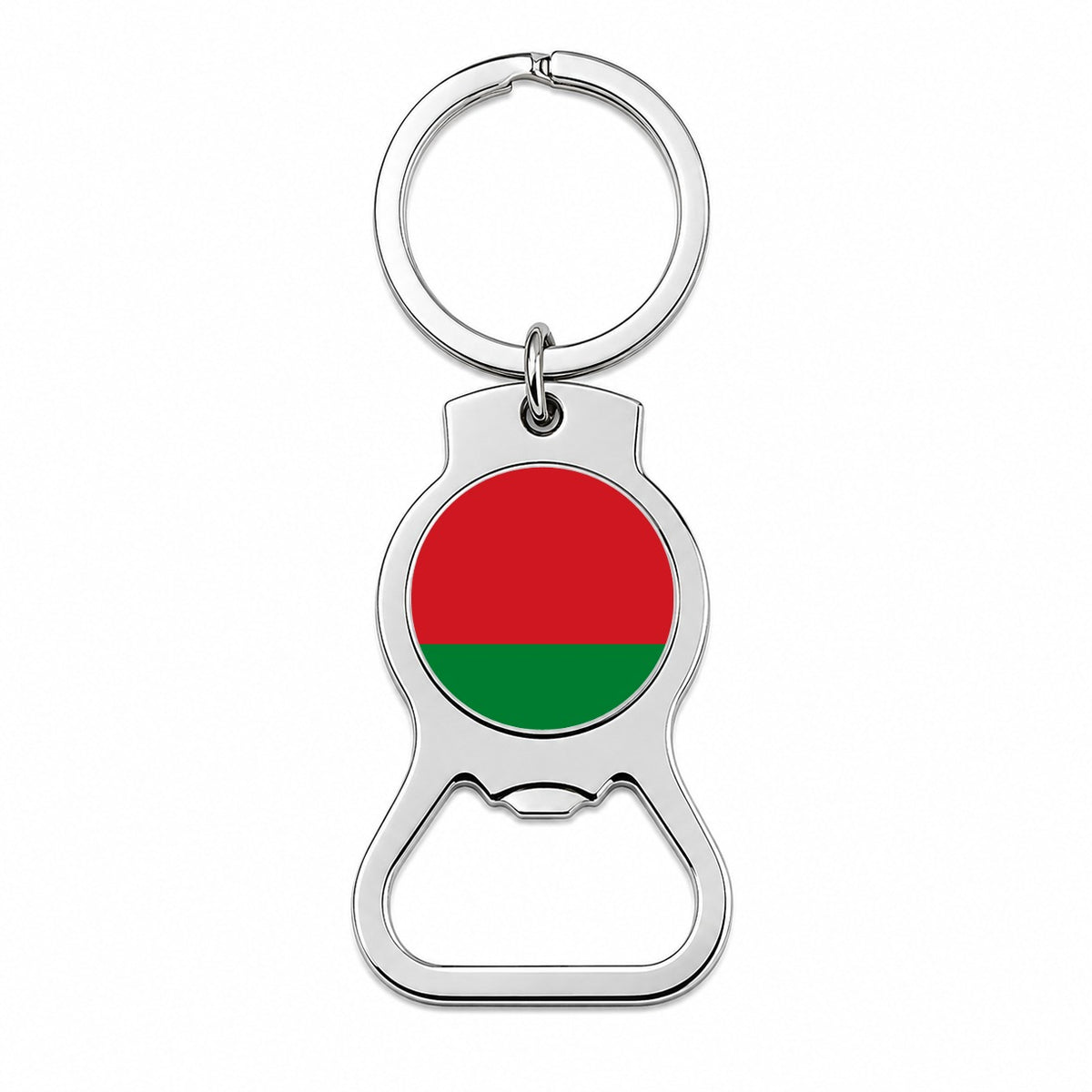 Belarus Country Flag Bottle Opener Keychain