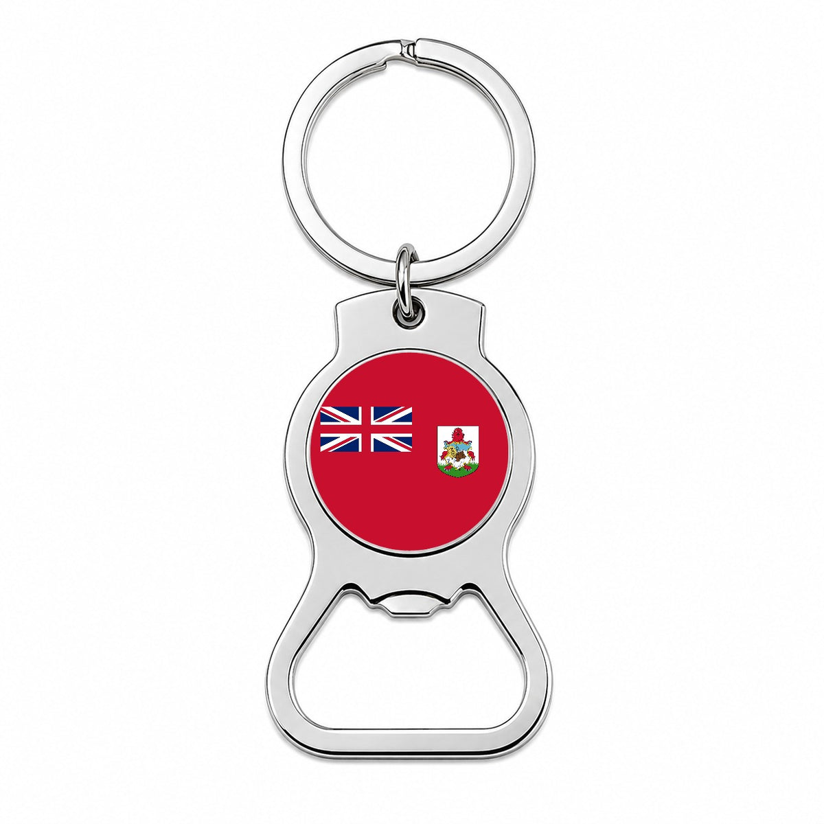 Bermuda Country Flag Bottle Opener Keychain