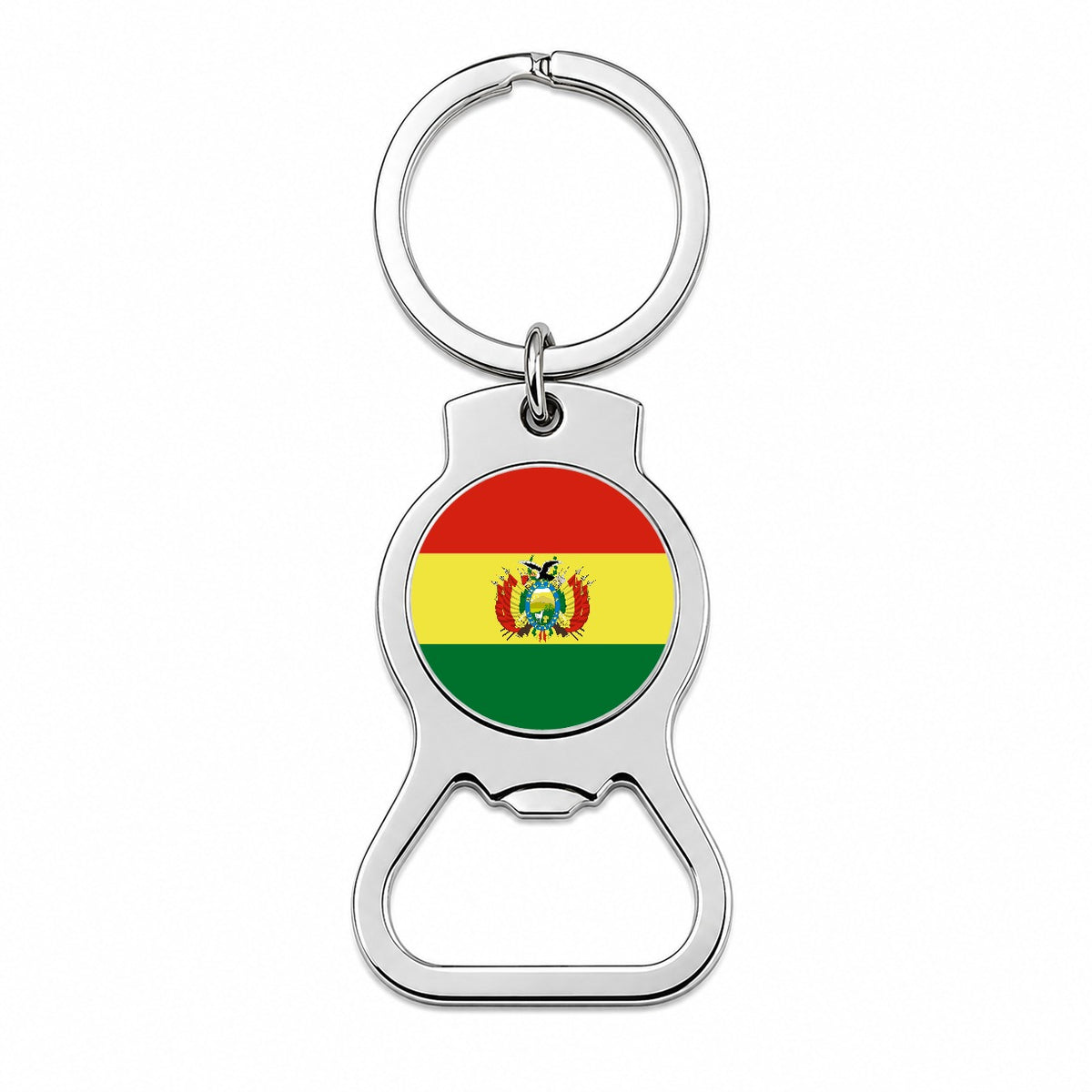 Bolivia Country Flag Bottle Opener Keychain