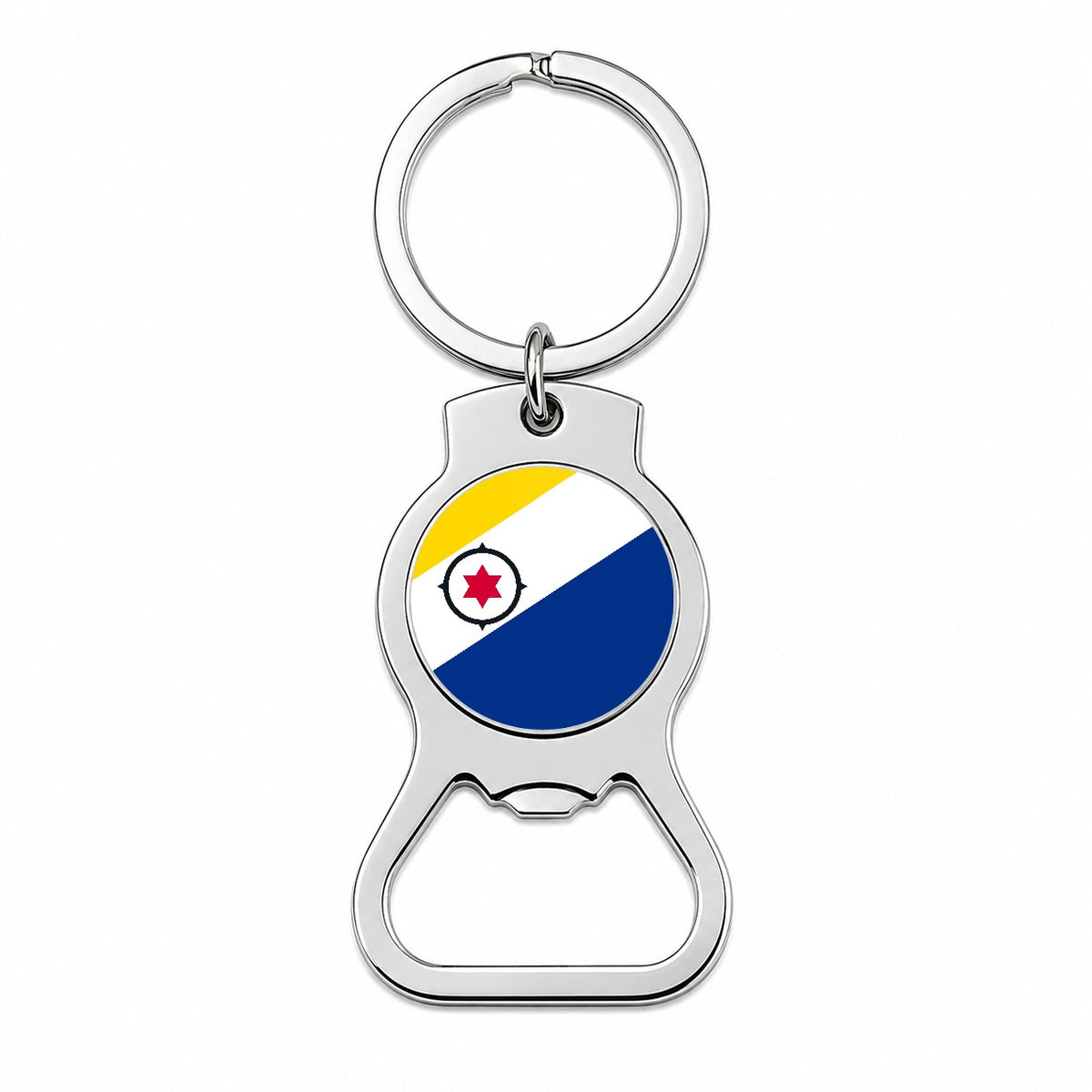 Bonaire, Sint Eustatius and Saba Country Flag Bottle Opener Keychain