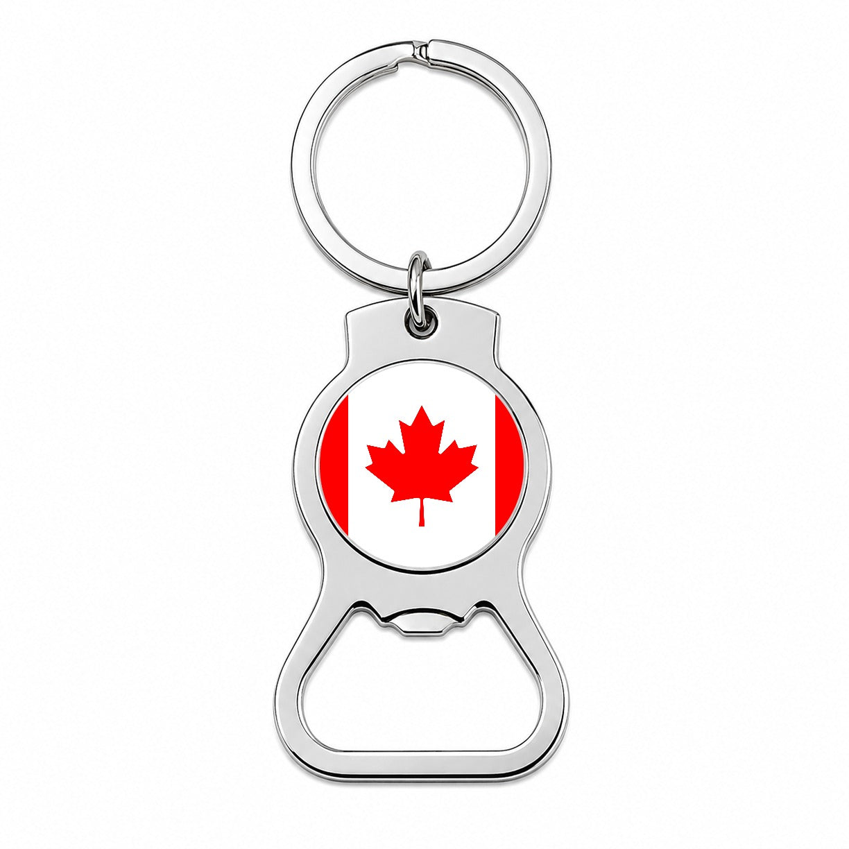Canada Country Flag Bottle Opener Keychain