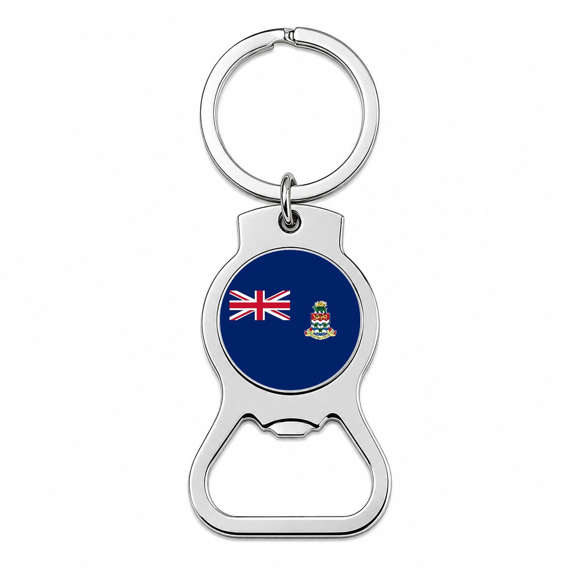 Cayman Islands Country Flag Bottle Opener Keychain
