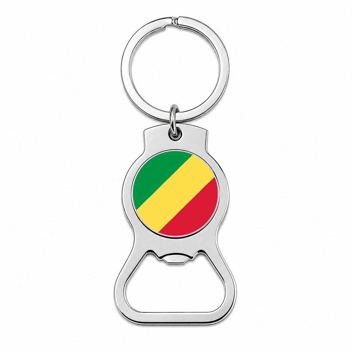 Congo (the) Country Flag Bottle Opener Keychain