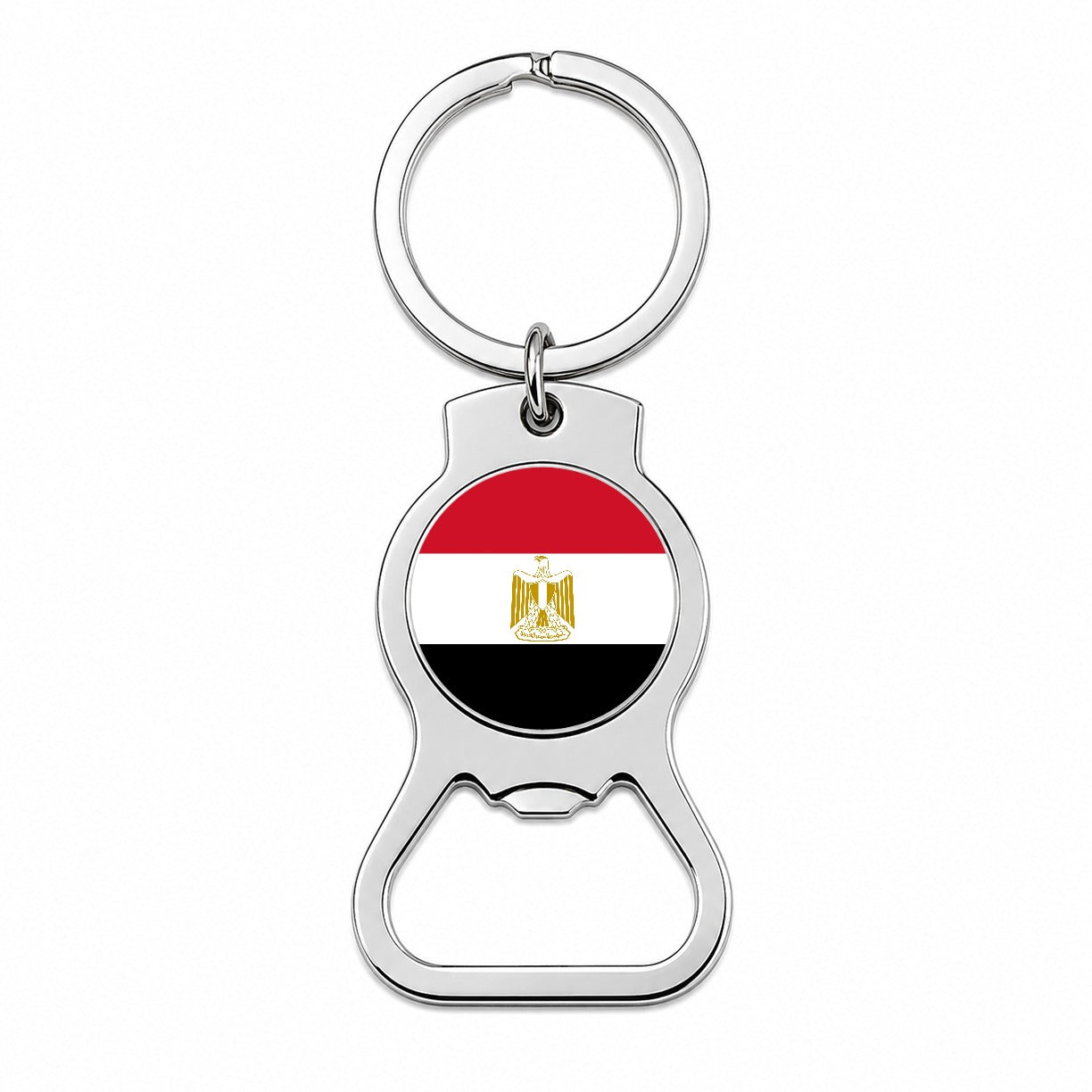 Egypt Country Flag Bottle Opener Keychain