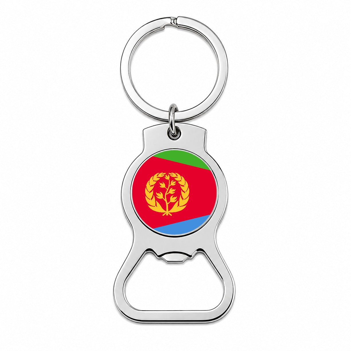 Eritrea Country Flag Bottle Opener Keychain