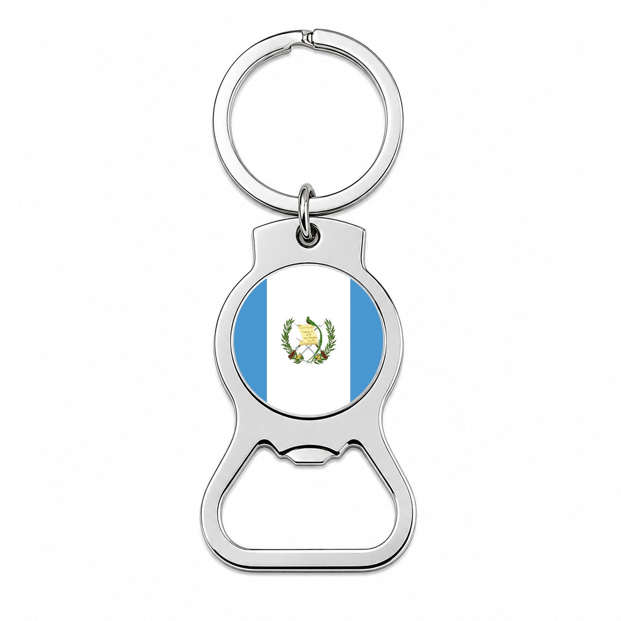 Guatemala Country Flag Bottle Opener Keychain