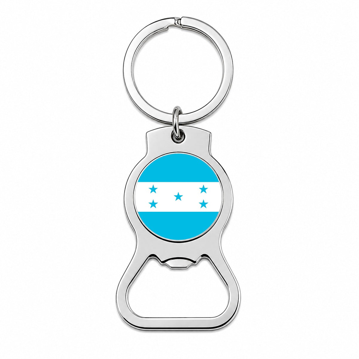 Honduras Country Flag Bottle Opener Keychain