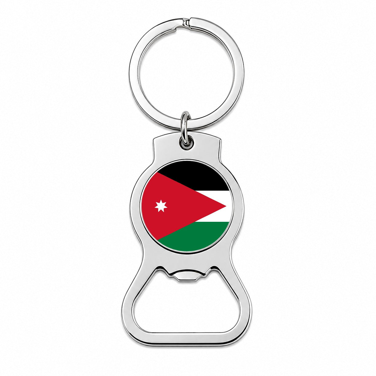 Jordan Country Flag Bottle Opener Keychain