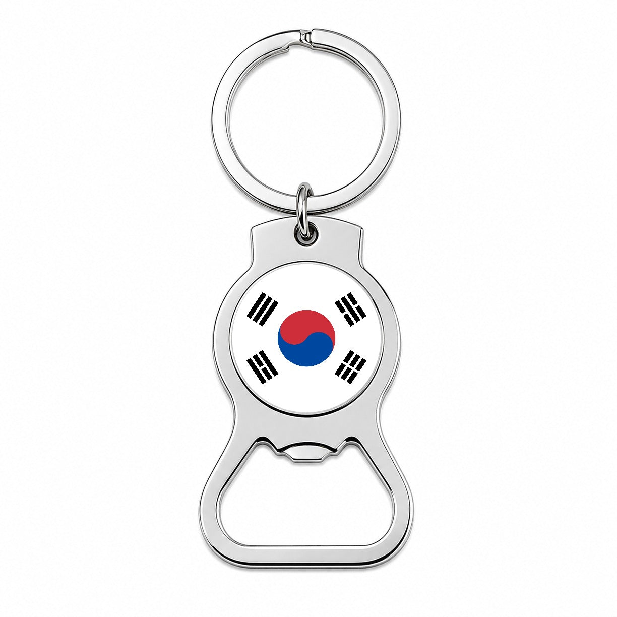 Korea (the Republic of) Country Flag Bottle Opener Keychain