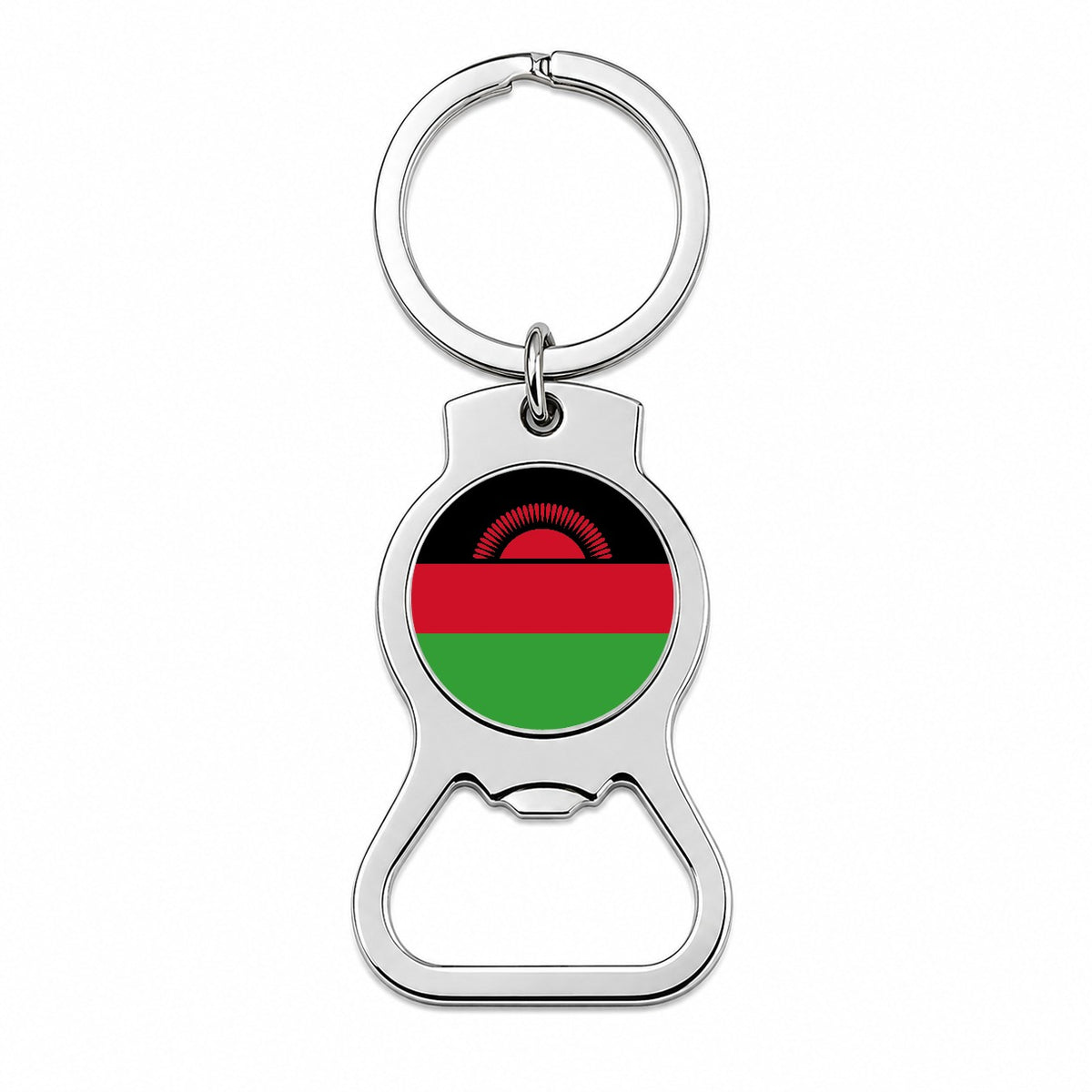 Malawi Country Flag Bottle Opener Keychain