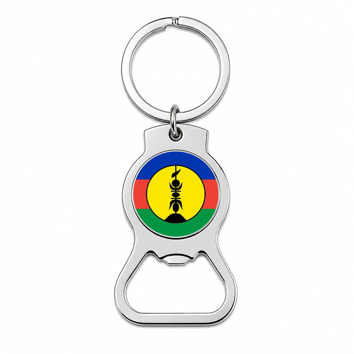 New Caledonia Country Flag Bottle Opener Keychain