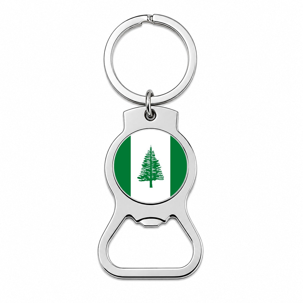 Norfolk Island Country Flag Bottle Opener Keychain