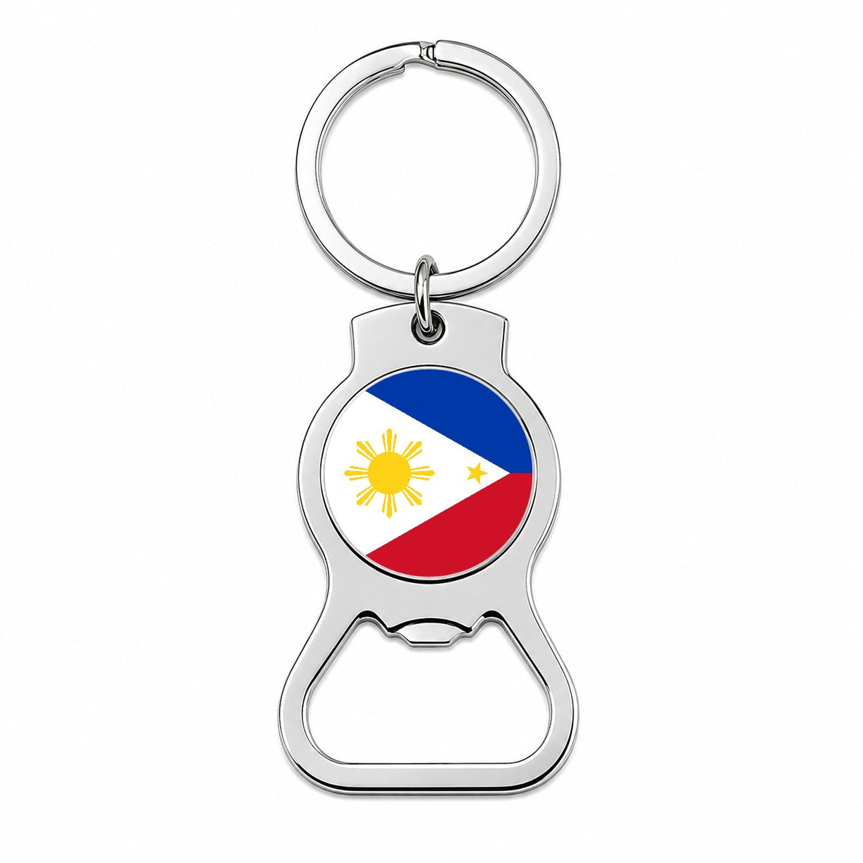 Philippines Country Flag Bottle Opener Keychain