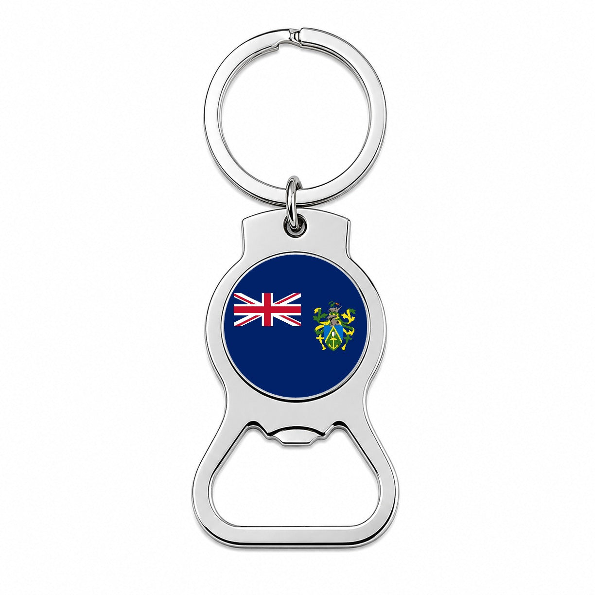 Pitcairn Country Flag Bottle Opener Keychain