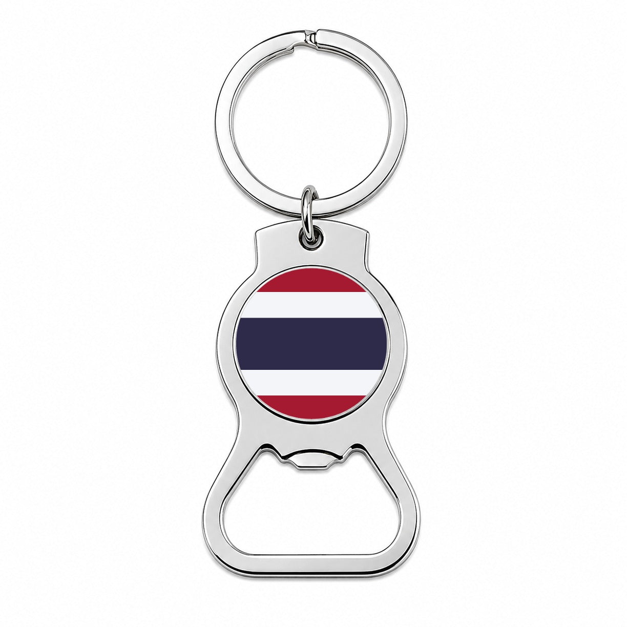 Thailand Country Flag Bottle Opener Keychain