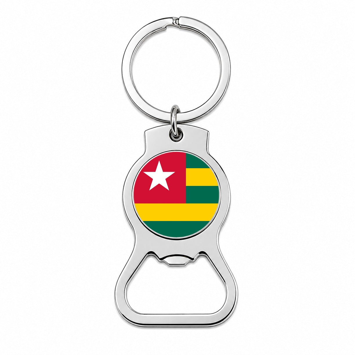 Togo Country Flag Bottle Opener Keychain