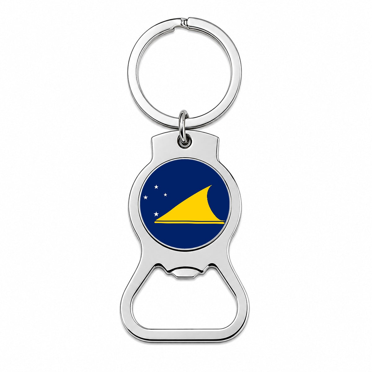 Tokelau Country Flag Bottle Opener Keychain