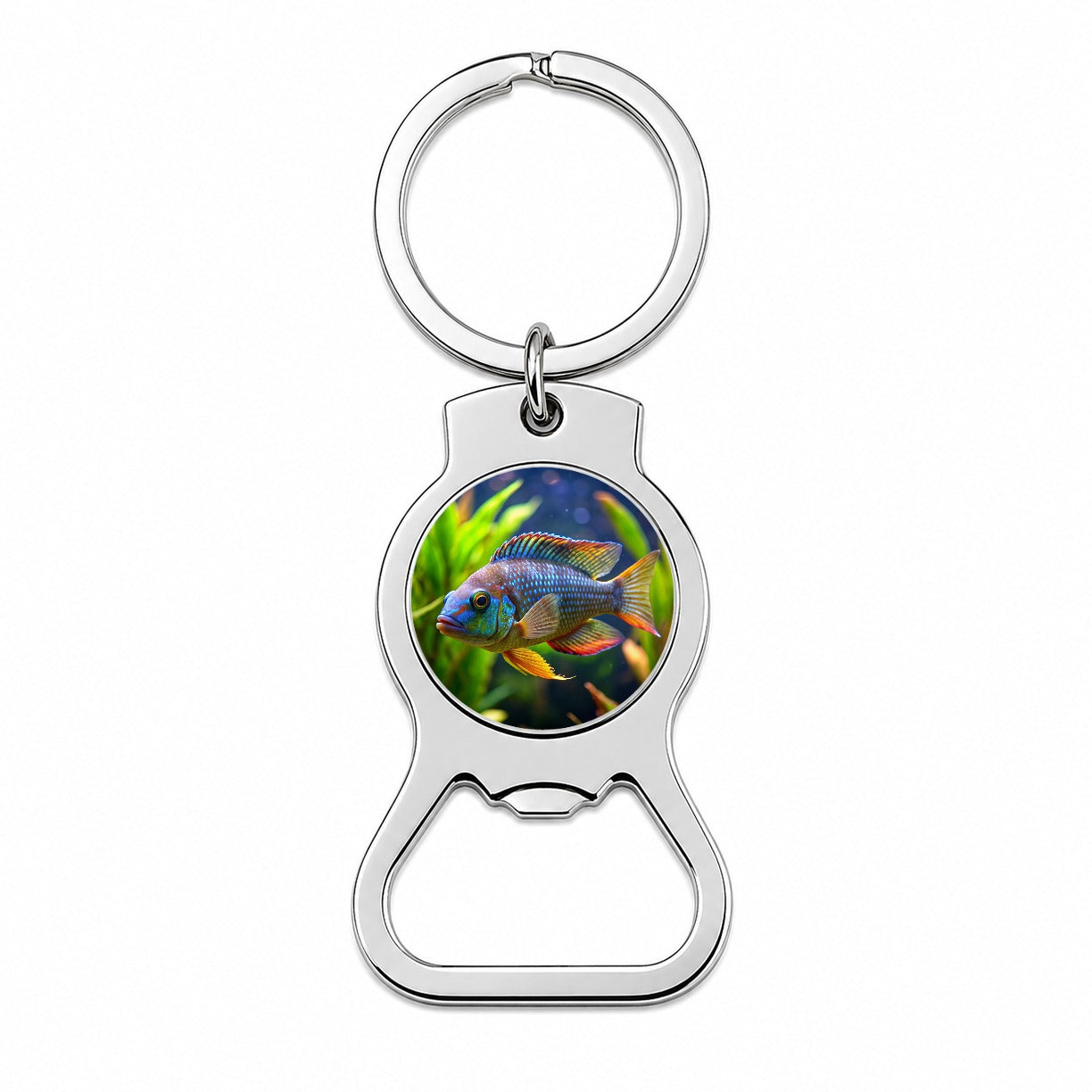 Cichlid Aquarium Fish Bottle Opener Keychain