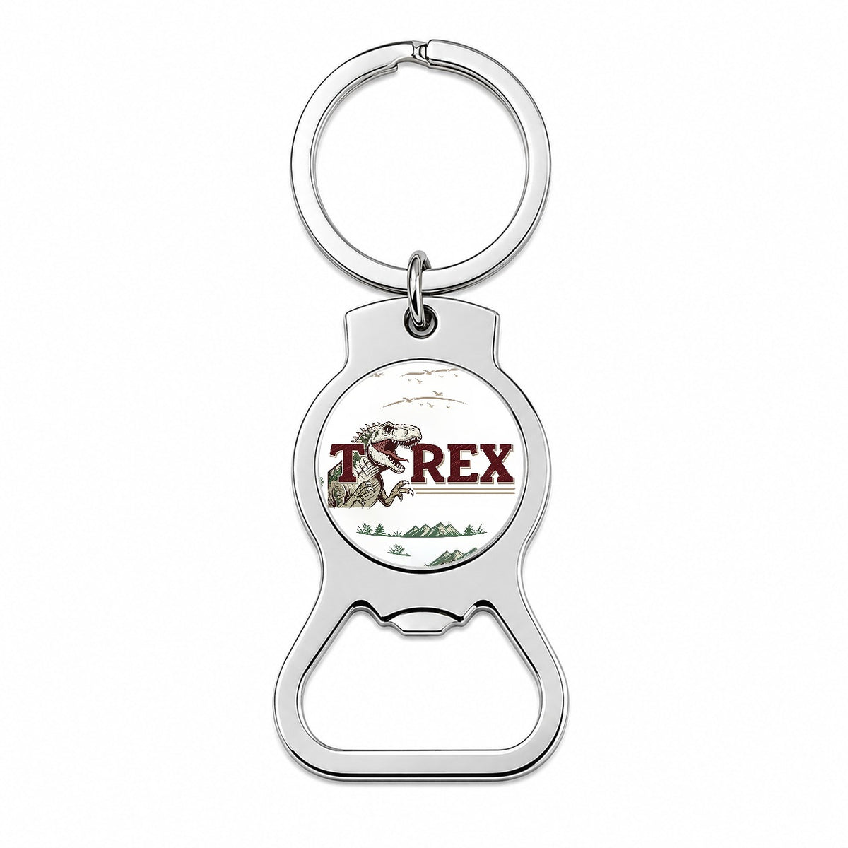 Tyrannosaurus T-Rex Dinosaur Cartoon Bottle Opener Keychain