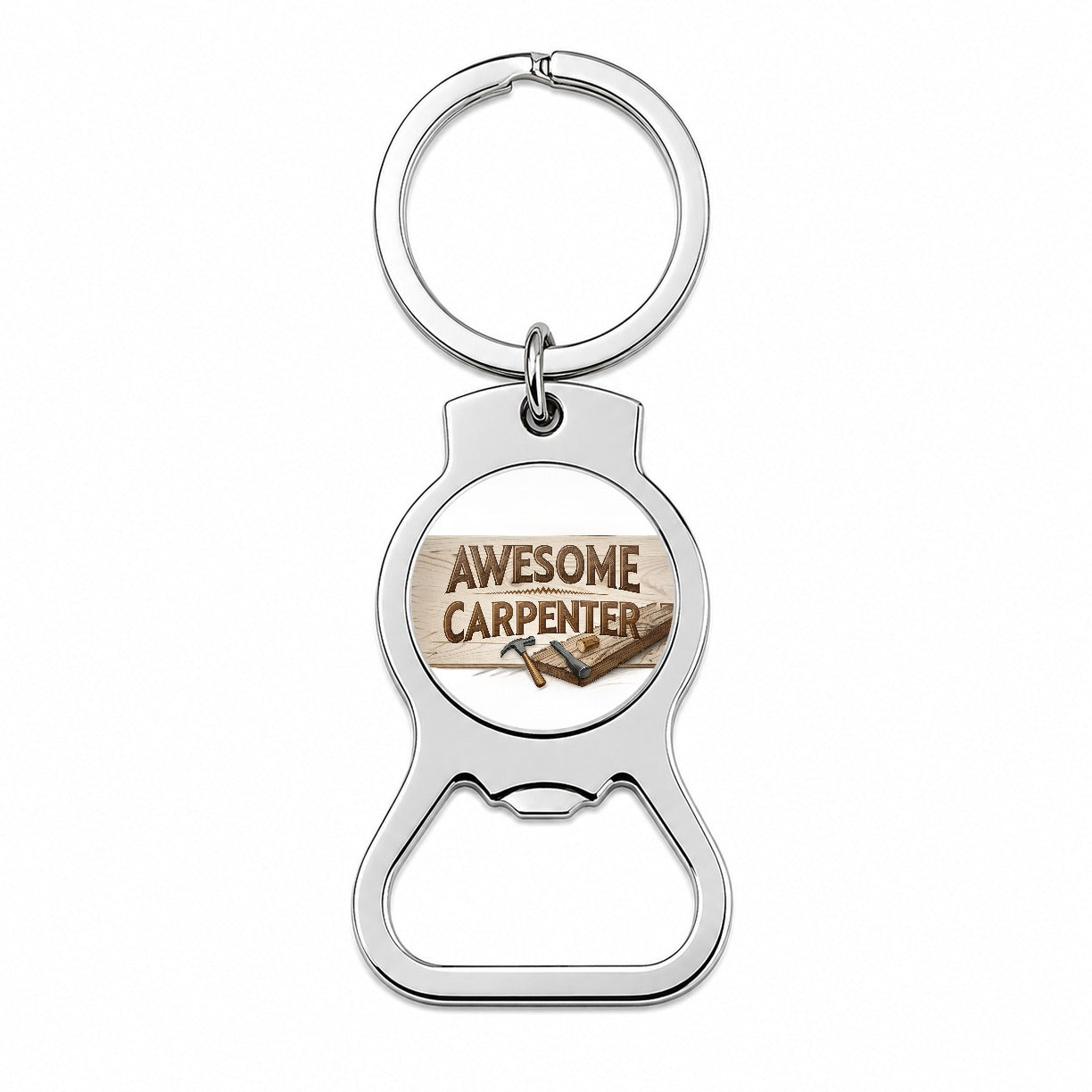 Awesome Carpenter Inspirational Bottle Opener Keychain
