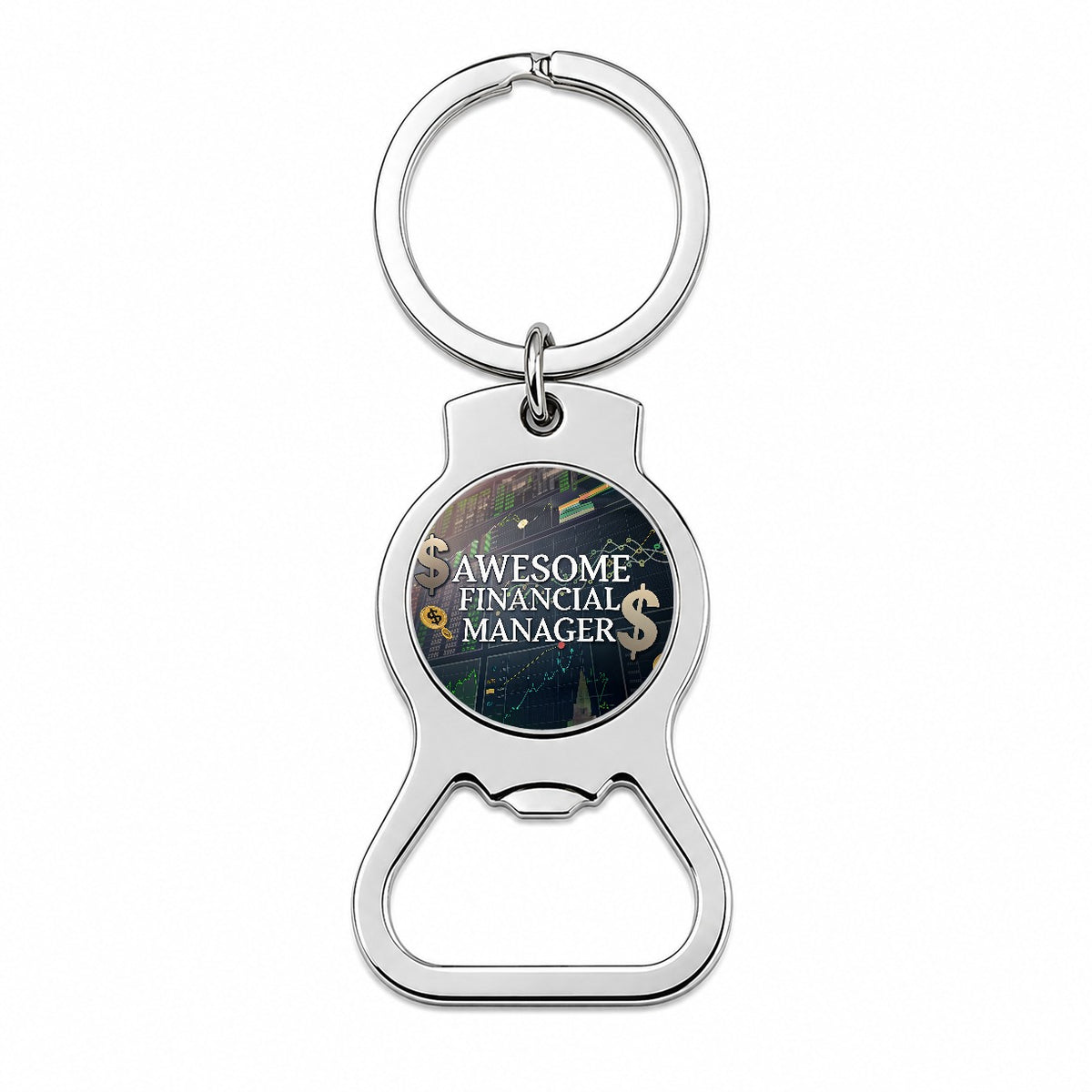 Awesome Financial Money Manager Inspirational Bottle Opener Keychain