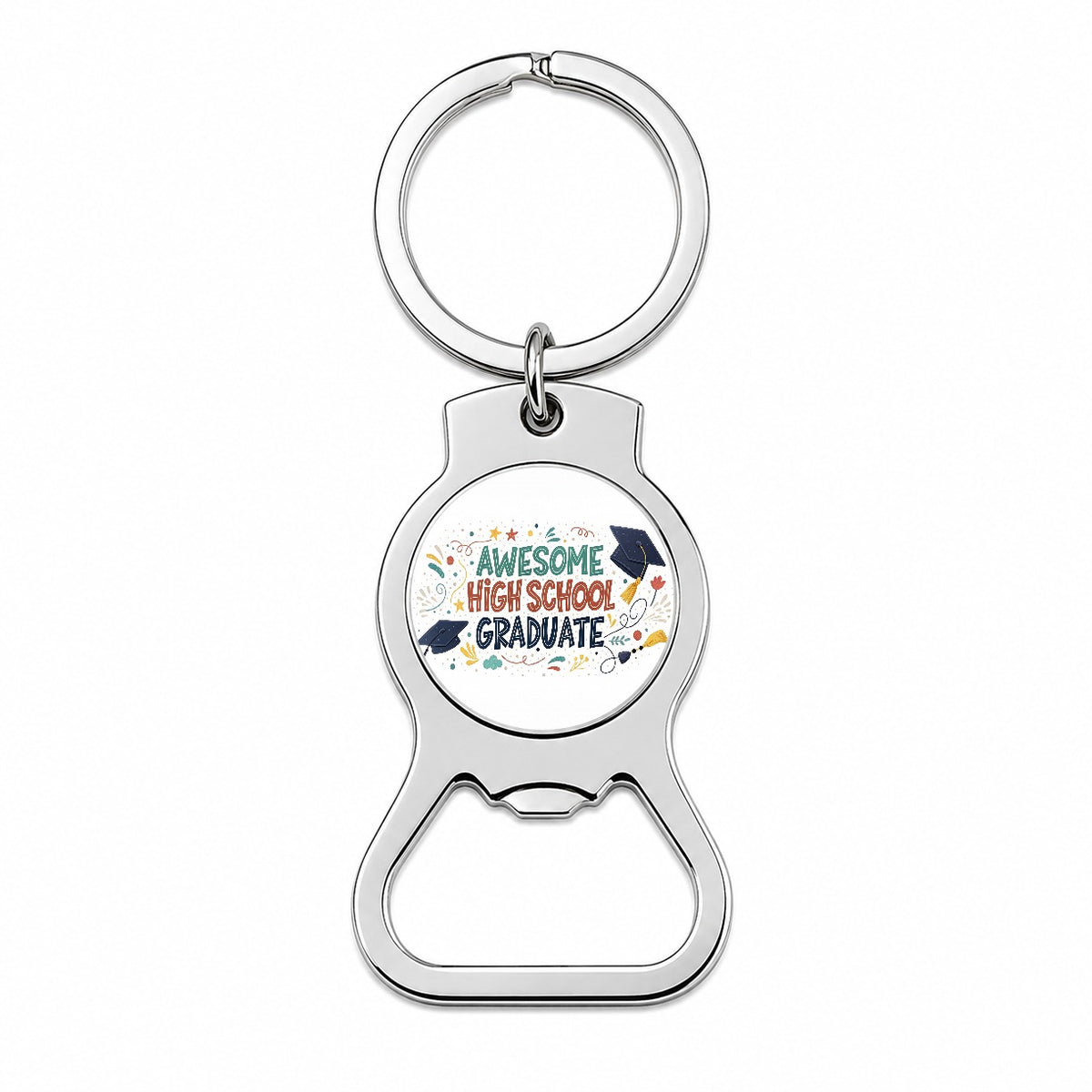 Awesome High School Graduate Graduation Inspirational Bottle Opener Keychain