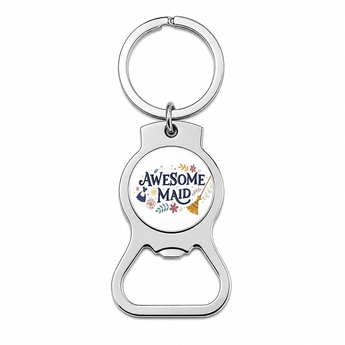 Awesome Maid Inspirational Bottle Opener Keychain
