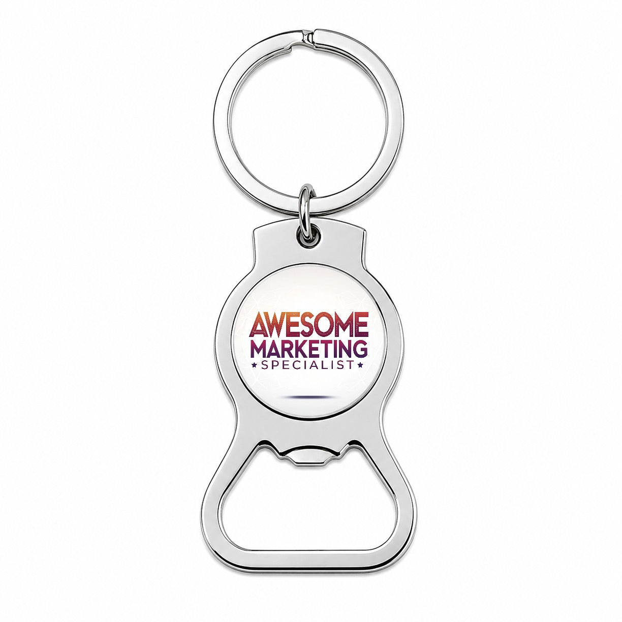 Awesome Marketing Specialist Inspirational Bottle Opener Keychain