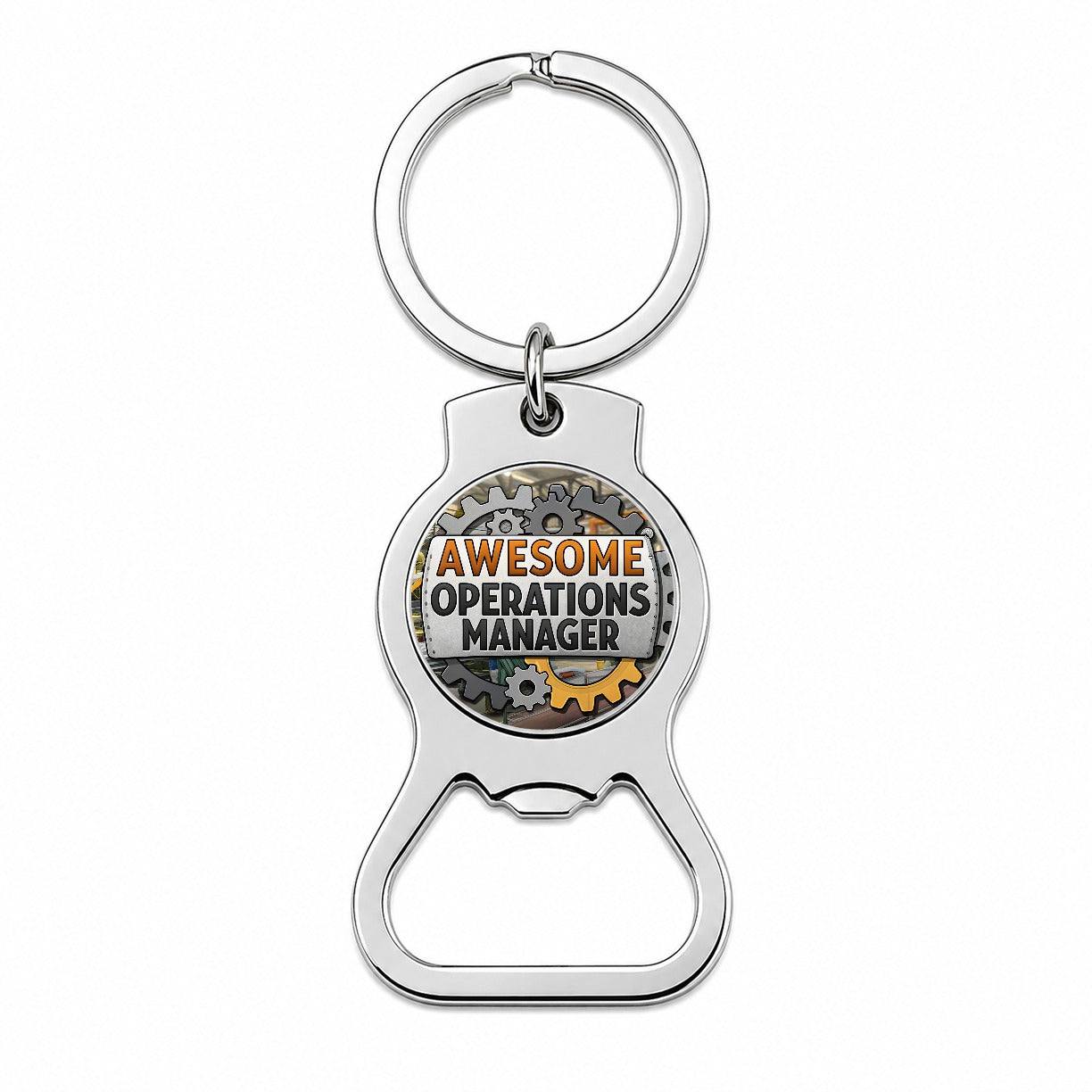 Awesome Operations Manager Factory Manufacturing Inspirational Bottle Opener Keychain