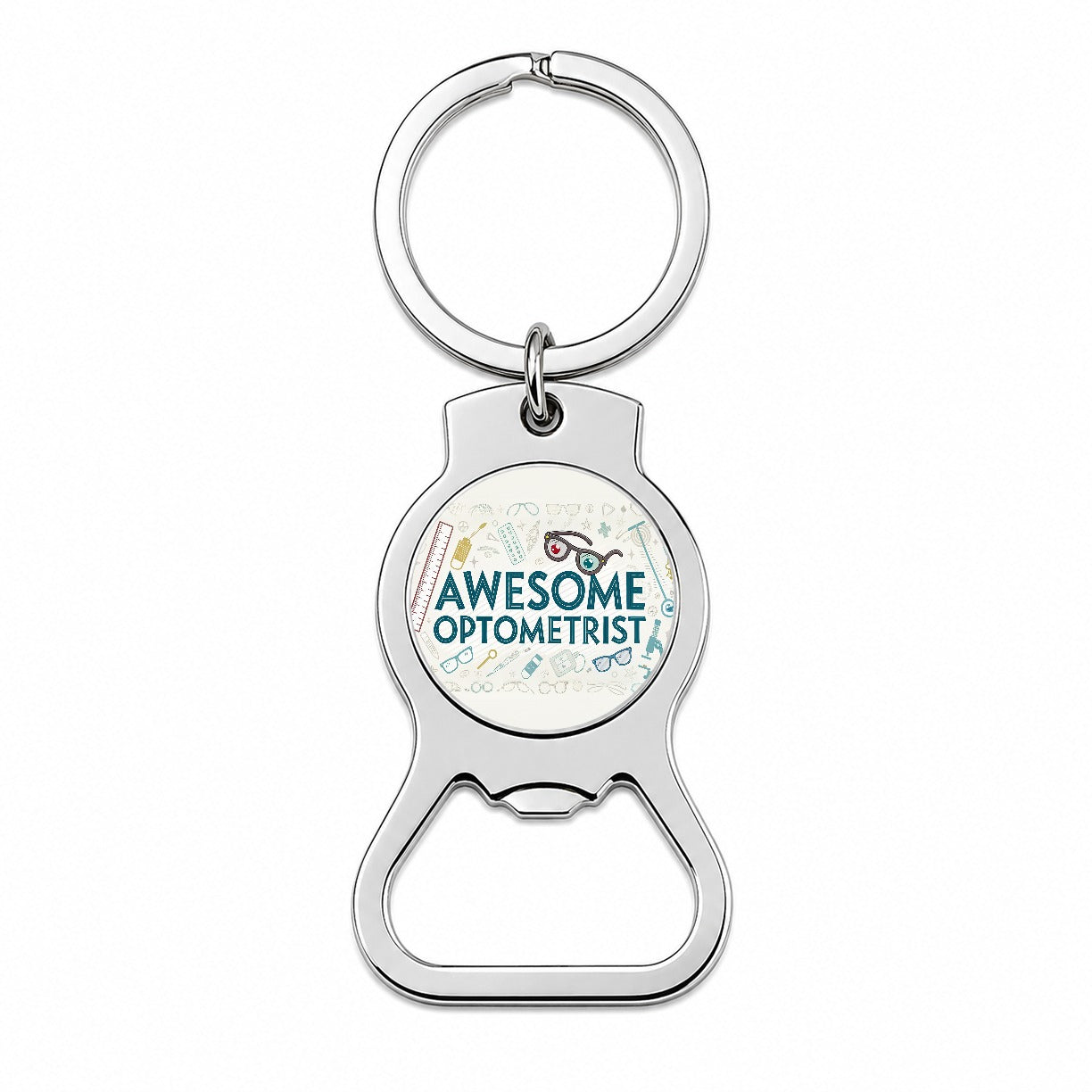 Awesome Optometrist Optical Inspirational Bottle Opener Keychain