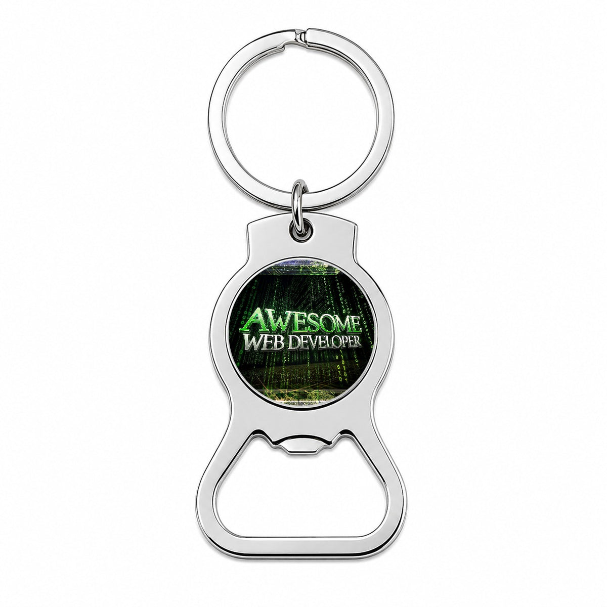 Awesome Web Developer Inspirational Bottle Opener Keychain