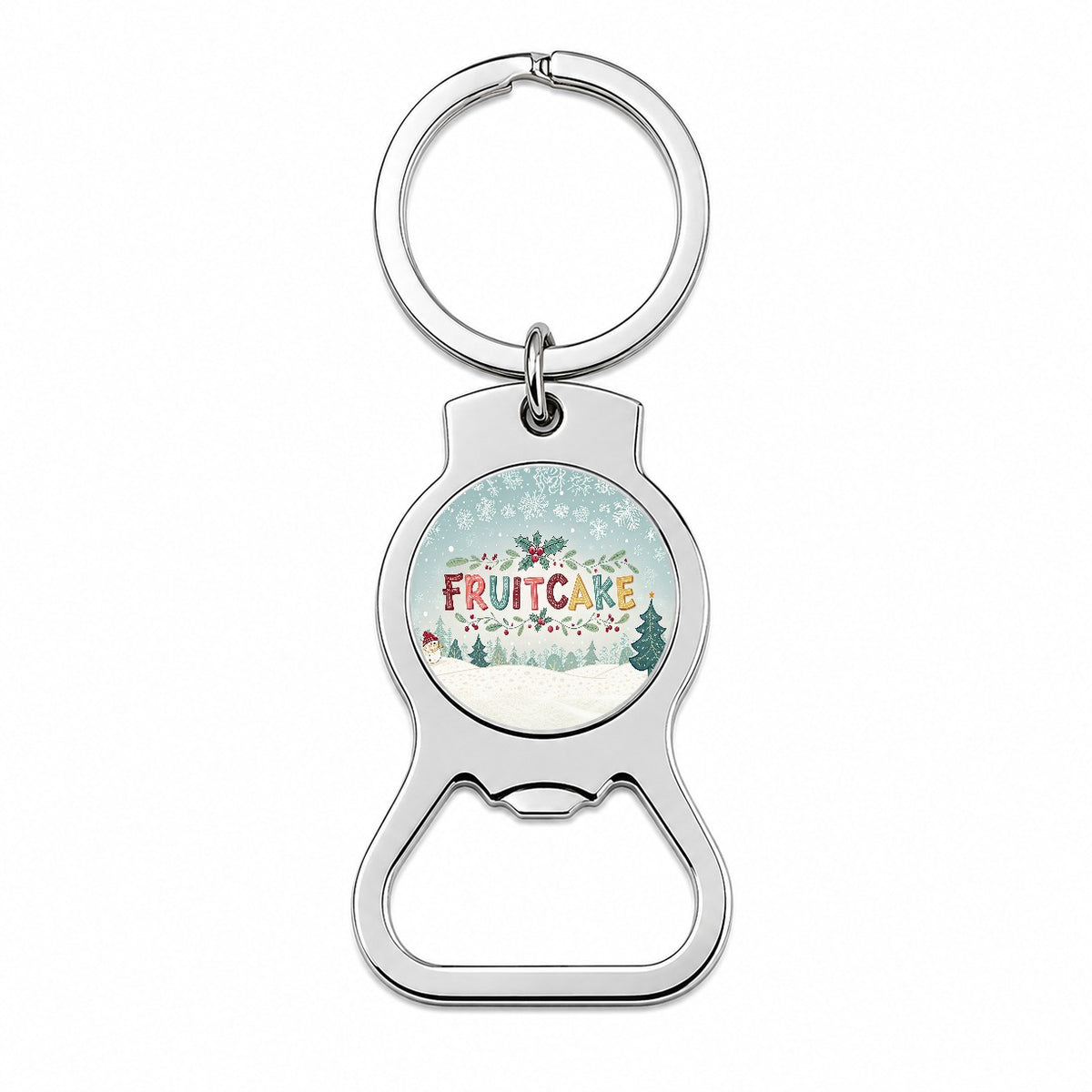 Fruitcake Holiday Fruitcake Crazy Funny Bottle Opener Keychain