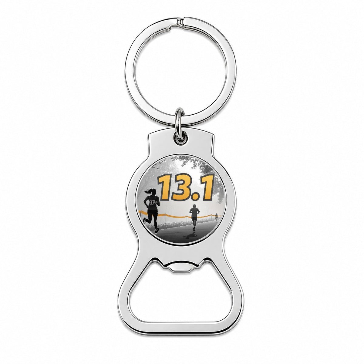 13.1 Marathon Running Jogging Bottle Opener Keychain