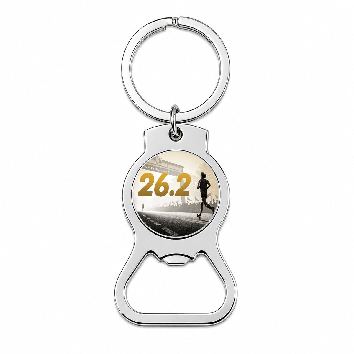 26.2 Marathon Running Jogging Bottle Opener Keychain