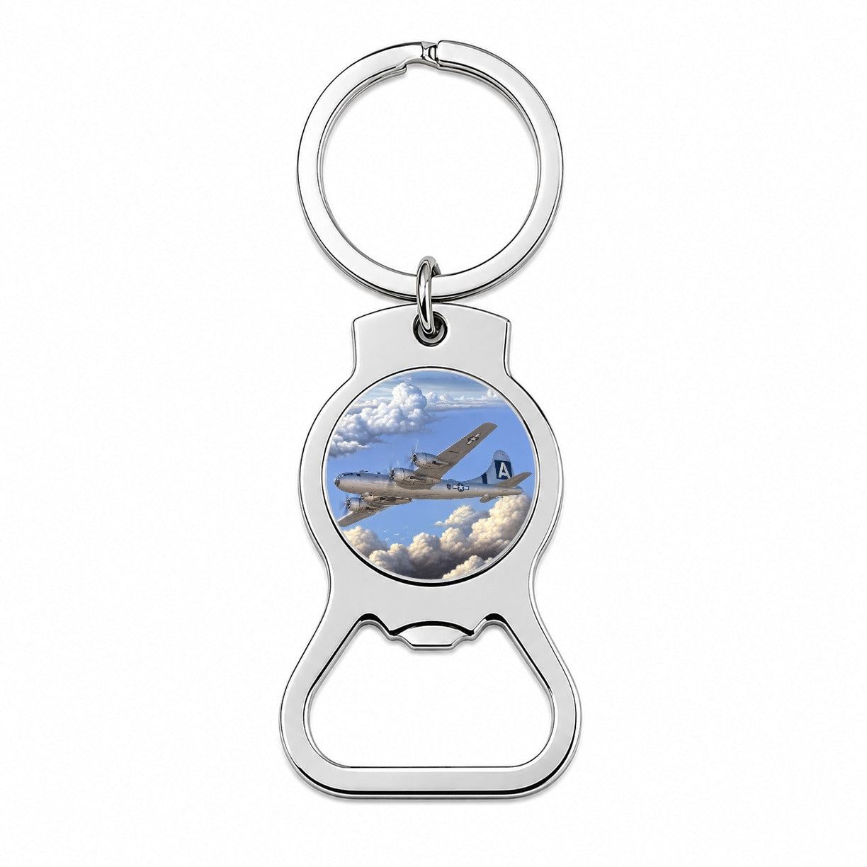 B-29 Superfortress WWII US Air Force Heavy Bomber Bottle Opener Keychain