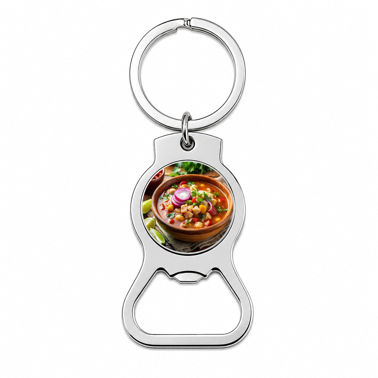 Pozole Posole Traditional Mexican Stew Bottle Opener Keychain