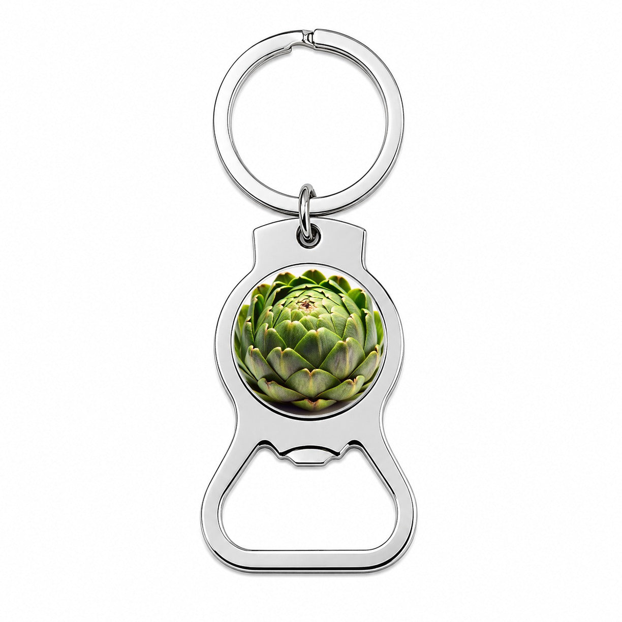 Artichoke Vegetable Photo Bottle Opener Keychain
