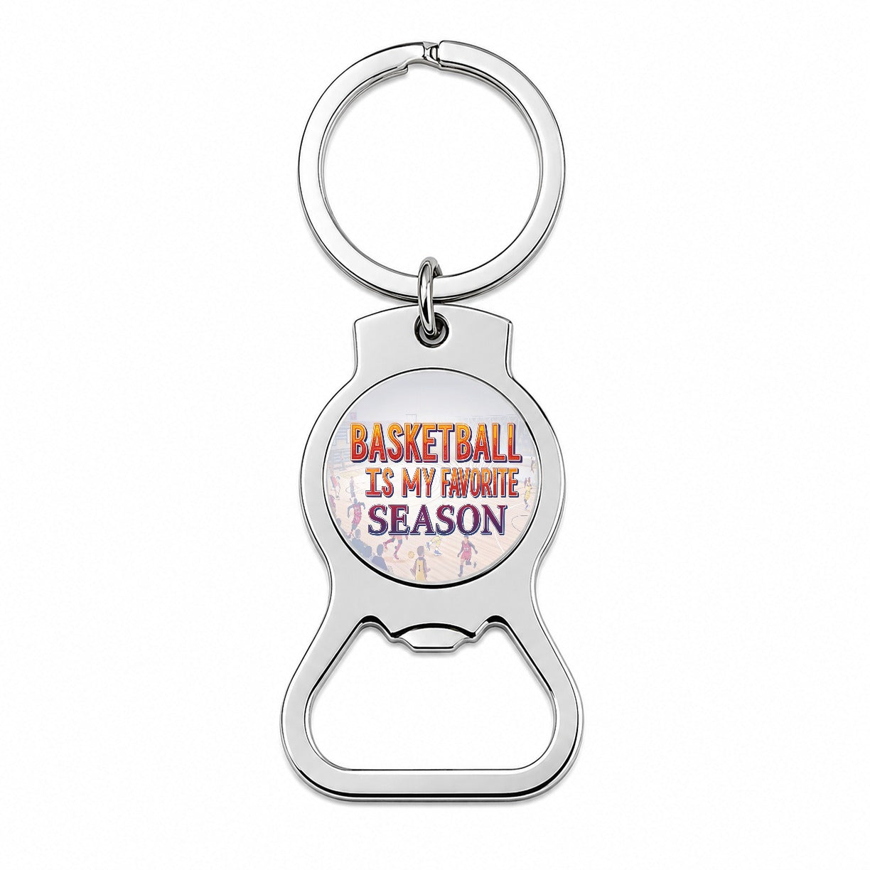 Basketball Is My Favorite Season Funny Bottle Opener Keychain