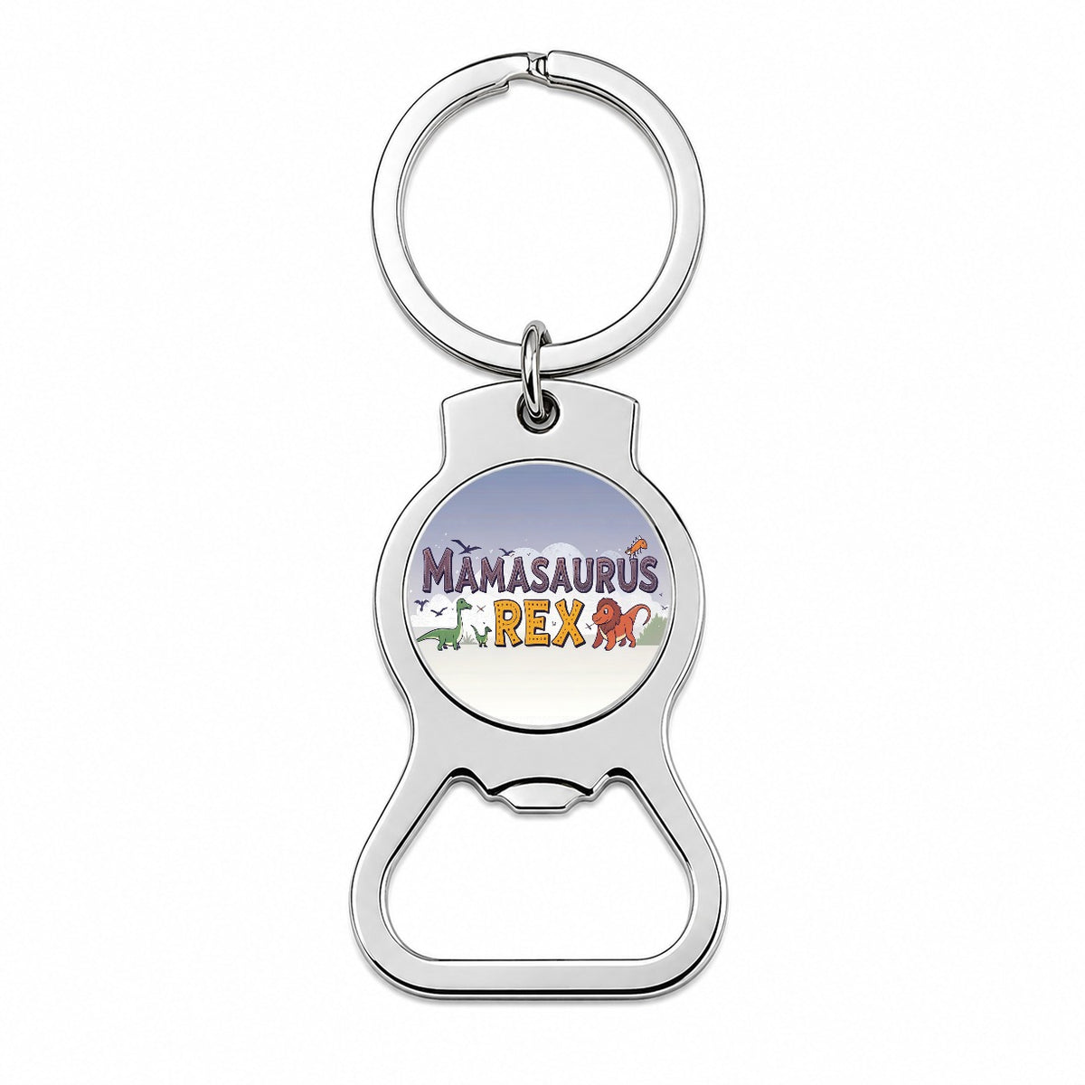 Mamasaurus Rex Funny Mama Dinosaurs Bottle Opener Keychain