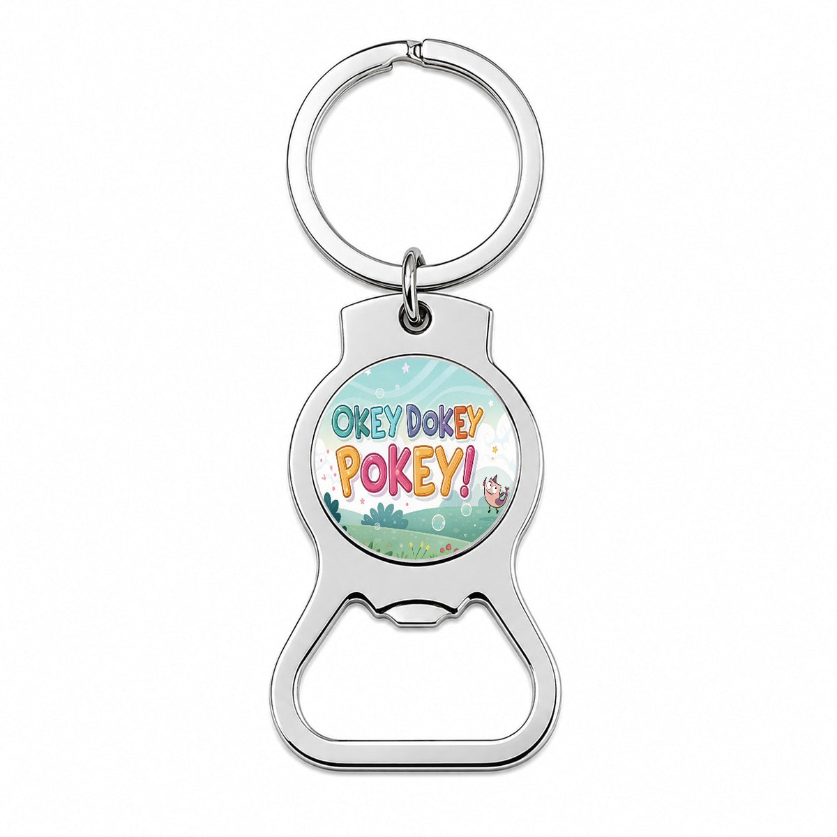 Okey Dokey Pokey Funny Bottle Opener Keychain