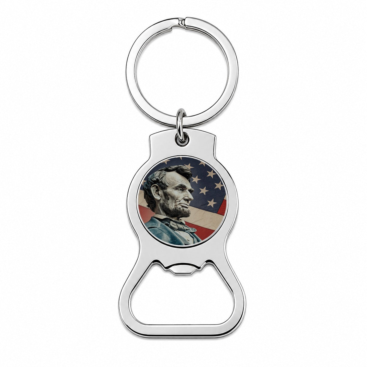 Abraham Lincoln American President Bottle Opener Keychain