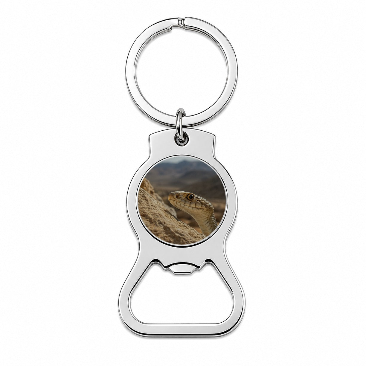 Asp Snake Wildlife Nature Bottle Opener Keychain